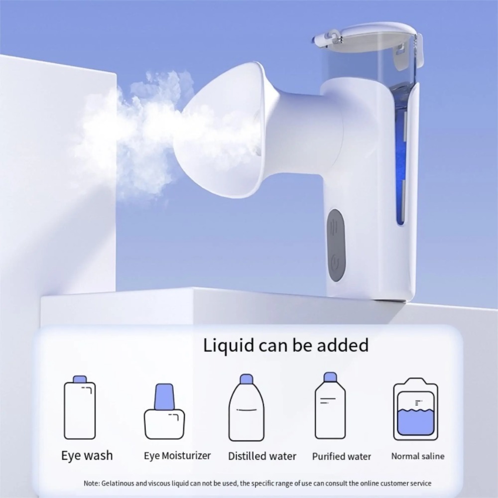 Face Steamer - เครื่องพ่นไอน้ำนาโนแบบใหม่ ร้อน-เย็น สำหรับดวงตาและใบหน้า ขนาดพกพา 15 มล.