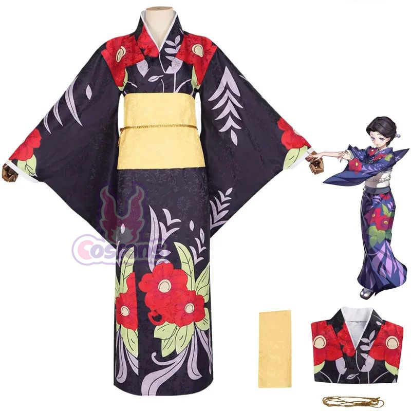 Bathrobe - ชุดคอสเพลย์อนิเมะทามาโยะ ชุดยูนิฟอร์มพิมพ์ลายญี่ปุ่น กิโมโนฮาโอริ ชุดฮาโลวีนสำหรับผู้หญิงผู้ใหญ่ ชุดกิโมโนสีม่วง ชุดคลุมอาบน้ำ