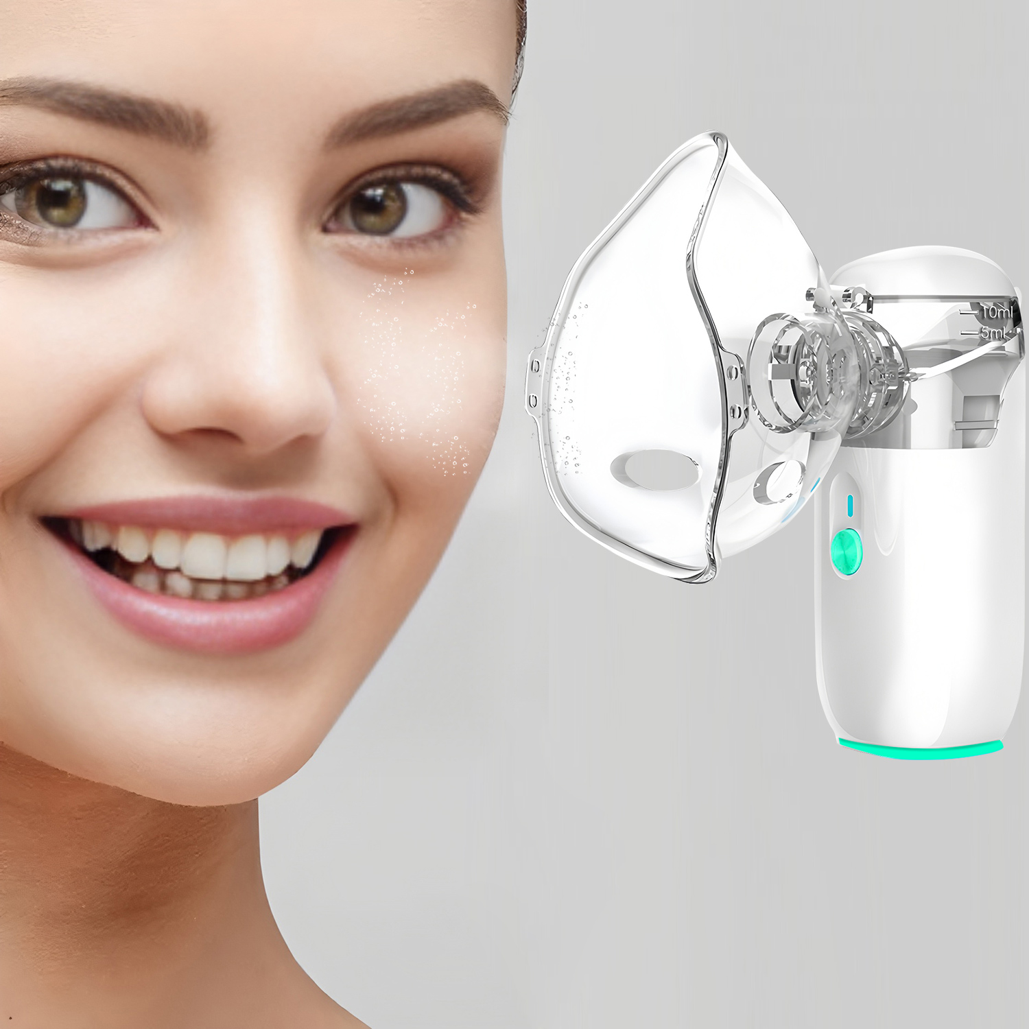 Face Steamer - เครื่องพ่นไอน้ำนาโนสำหรับผิวหน้า อุปกรณ์ความงามเพื่อความชุ่มชื้น ทำความสะอาดรูขุมขนด้วยไอน้ำร้อน เครื่องพ่นไอน้ำสำหรับใช้ในบ้าน