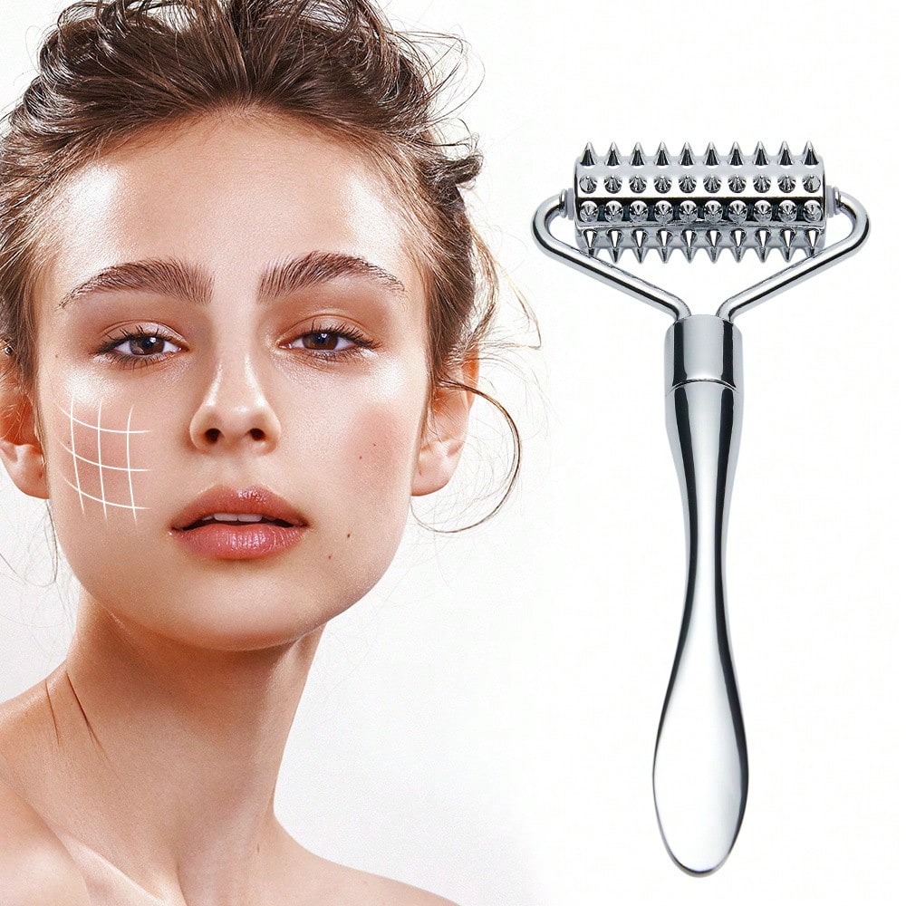 Foot Spa - ลูกกลิ้งนวดหน้าสแตนเลสเครื่องมือนวดเนื้อเยื่อลึกสําหรับใบหน้า, เครื่องนวดกดจุดร่างกายสําหรับมือ, เท้า, คอ SPA Care