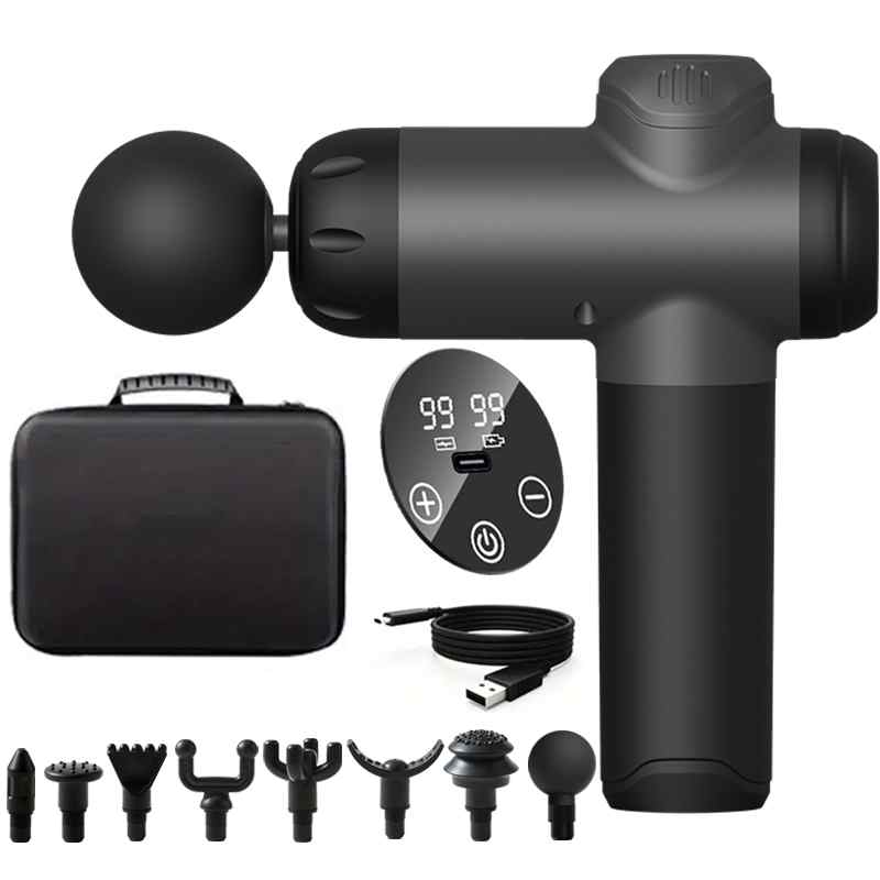 Massage Gun - 99 ระดับนวดปืน Fascia กล้ามเนื้อลึกผ่อนคลาย Body คอนวดไฟฟ้าอุปกรณ์ฟิตเนสลดเสียงรบกวนชายหญิง