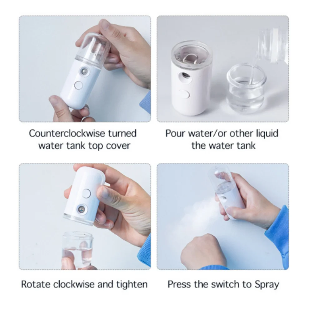 เครื่องพ่นไอน้ำใบหน้าแบบพกพาขน - Face Steamer บทวิจารณ์และราคา