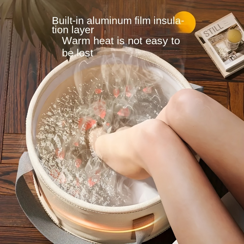 อ่างแช่เท้าพับได้แบบพกพาพร้อมร - Hot Tub บทวิจารณ์และราคา